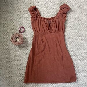 Aeropostale Keyhole Empire Waist Short/Mini Dress